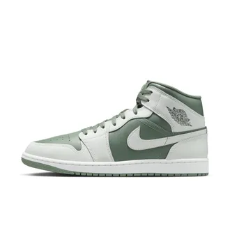 Nike Jordan Mens Air Jordan 1 Mid Shoes in White | DQ8426-107