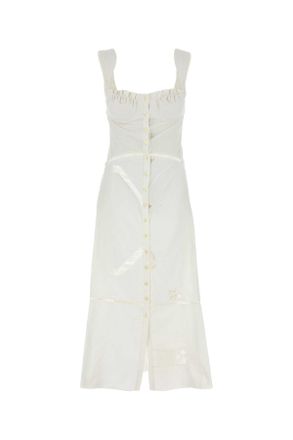 Marine Serre White Cotton Dress