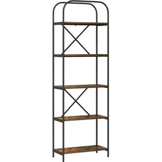 vidaXL Vidaxl - Estante de libros Roble ahumado 60 x 30 x 183 cm