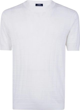 Barba T-Shirts - Heren - Ronde hals truien - Wit - M - Truien & Vesten