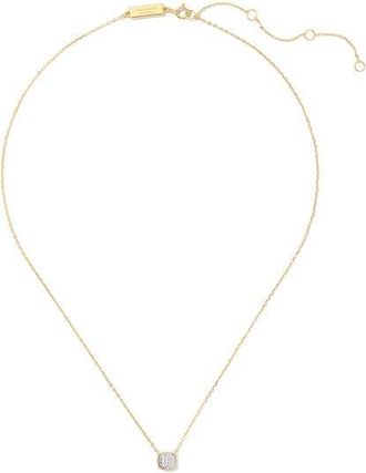 Kate Spade New York Fine Jewerly Pave Diamond Pendant Womens Necklace Gold, Brass/Cubic Zirconia/Diamond