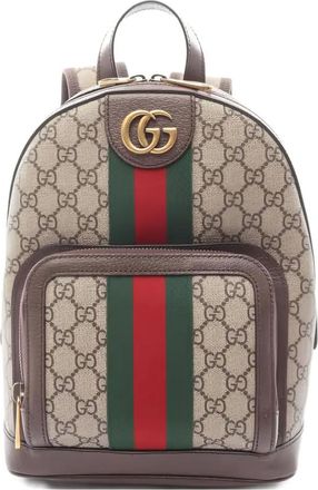 Gucci 20s Ophidia canvas backpack - Neutrals