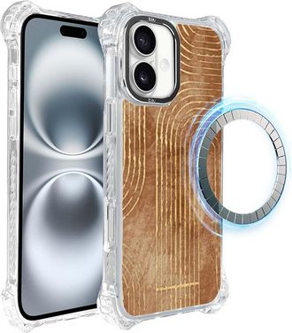 OEM Funda Ibizu Dropguard Ultra Para Iphone 16 Plus Con Magsafe, Boho, L&iacute;neas Geom&eacute;tricas
