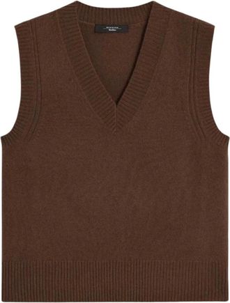 Max Mara Mujer, Jerseys, Marr&oacute;n, Talla: L