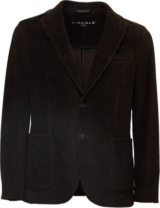 Circolo 1901 Dark Brown Notched Lapel Blazer
