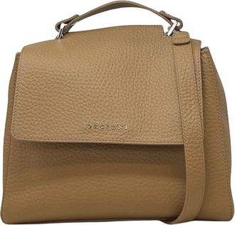 Orciani Tassen, Dames, Bruin, ONE Size, Leer, Sveva Piccola Soft