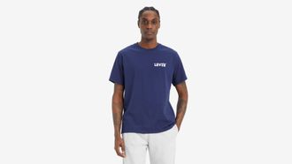 Levi's Relaxed Fit Graphic T Shirt - Mens - 2XL - Blue