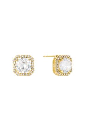 Untamed Petals Adriana Crystal Stud Earrings in Gold at Nordstrom