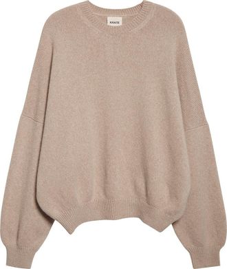 Khaite Marguax Cashmere Sweater in Putty at Nordstrom, Size X-Small