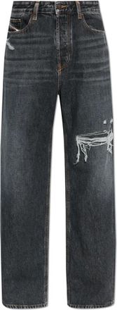 Diesel D-Rise Jeans - Heren - Loose Fit Jeans - Grijs - W36 L32 - Katoen - Jeans