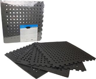 Trade Shop Trade Shop - Set 4 Piastrelle Tappeto Tappetino Eva Nera Piscina Palestra Casa 50x50cm 194706