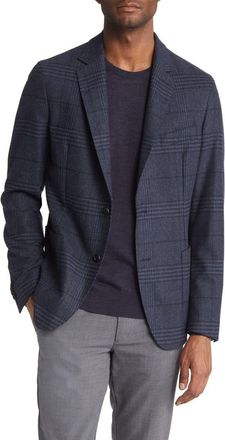 BOSS Hanry Plaid Sport Coat in Dk Bu at Nordstrom Rack, Size 36 Regular