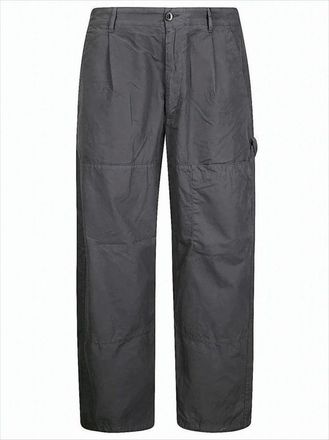 C.P. Company Relaxed Fit Straight Pants With Glossy Lens Detail