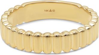 Devata Ribbed Band Ring in 14K Gold in Yellow Gold at Nordstrom, Size 6