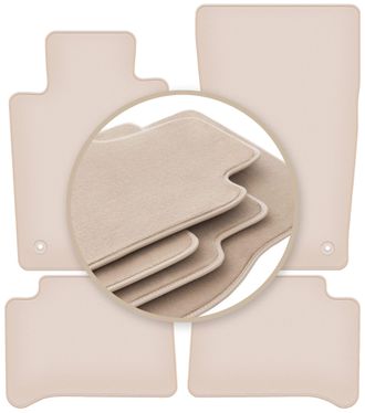 OEM Alfombrillas Beige Premium Para: Mercedes E W211 Berlina, Familiar 2002-2009