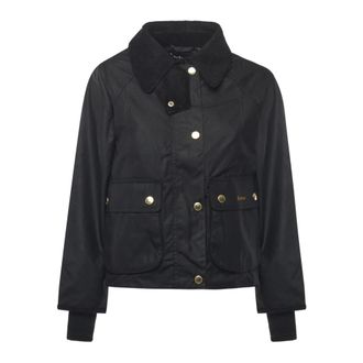 Barbour Cropped Light Jacket - Jackets - Mujer - Negro - S