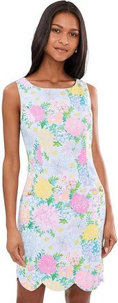 Lilly Pulitzer The Scallop Lilly Shift Womens Dress Lilly Garden : 14, Cotton/Modal/Spandex