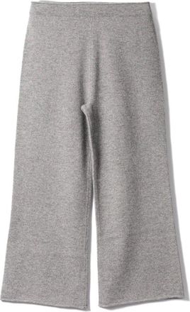 Outerknown Wide Trousers, female, Gray, XL, Grey Knit Wide Leg Trousers