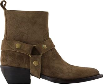 Golden Goose Debbie boots - Golden Goose Deluxe Brand - Leather - Khaki