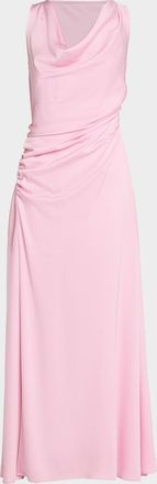 SIMKHAI Elinne Draped Off-Shoulder Column Gown