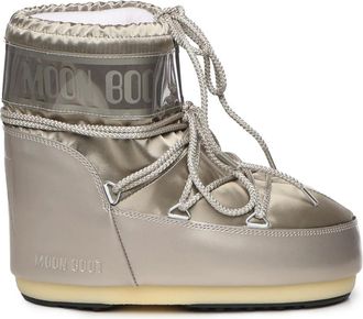 Moon Boot Stivaletto Icon Low Glance Satin - - Shoes - Donna - Grigio - 36 EU