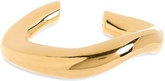 Balenciaga Eisa Cuff Bracelet in Archive Shiny Gold at Nordstrom, Size Small