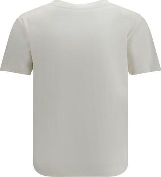 Saint Laurent Womens White Cotton T-Shirt
