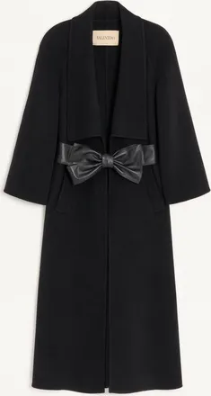 Valentino Cappotto In Soft Drap Donna NERO 36