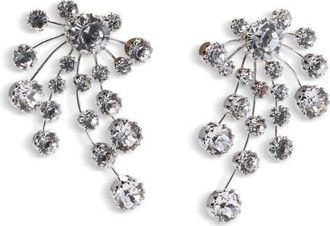 Lelet NY Brian Crystal Statement Earrings in Rhodium at Nordstrom