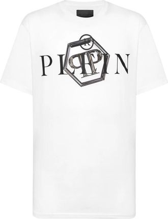 Philipp Plein T-shirt Ronde Hals SS - Heren - T-shirts - Wit - L - Katoen - Tops