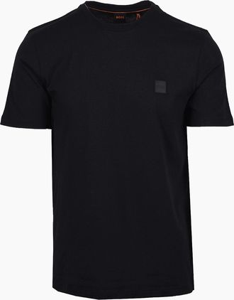 HUGO BOSS Mens Boss Orange TALES T-SHIRT BLACK - Size: 44