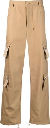 Jacquemus straight-leg cargo trousers - men - Polyester/Cotton/Cotton - 48 - Neutrals