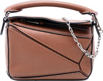 Loewe Borsa a tracolla Puzzle nano in pelle di vitello 2010-2025 - Marrone