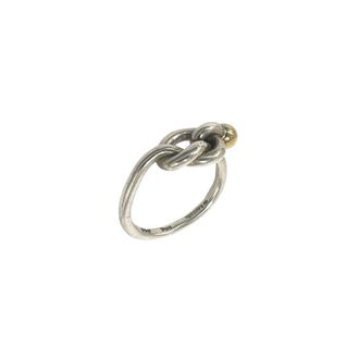 Tiffany & Co. Gold Silver Yellow Gold (18K) Silver 925 Band Ring (Pre-Owned)