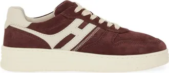 Hogan Red Color Block Sneakers