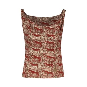 Vivienne Westwood Sleeveless Tops, female, Red, Size: M Anna Tank Top