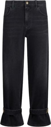 Liu Jo Jeans Cropped Carrot Fit - Jeans - Mujer - Negro - W27