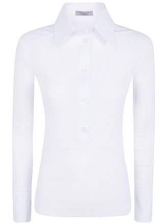 D.exterior D. EXTERIOR Shirt Tulle Popeline 63802 1Bian White