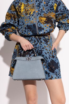 Fendi Peekaboo ISeeU Small Handbag, Womens, Blue