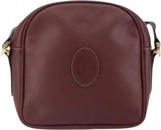 Cartier Pre-owned Cross Body Bags, female, Red, Size: ONE SIZE Pre-owned Leather Shoulder Bag