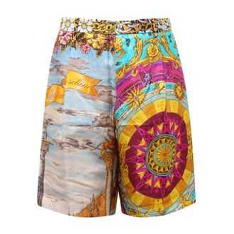Moschino Casual Shorts, male, Multicolor, Size: S Silk Couture Shorts
