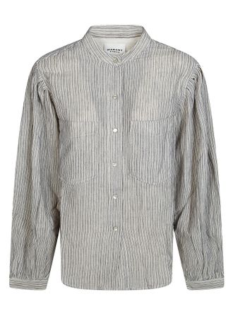 Isabel Marant Selvia Grey White Striped Shirt