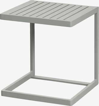 Sklum Mesa Auxiliar Para Jard&iacute;n Cuadrada 40x40 Cm En Aluminio Dulem Sklum