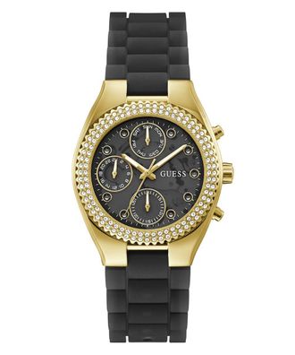 Guess Jelly Dames Zwarte Horloge GW0773L2