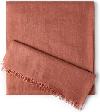 Brunello Cucinelli Cashmere and silk scarf in Orange at Nordstrom
