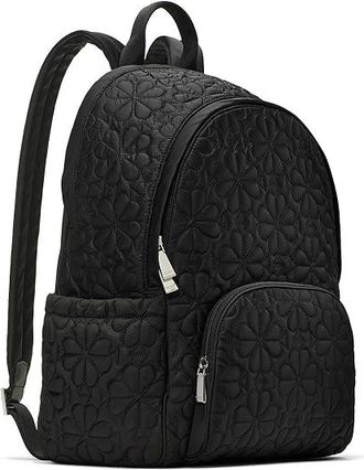 Kate Spade New York Tilly Quilted Fabric Large Backpack Bags Black, Polyester