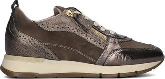 DL Sport Schoenen, Dames, Veelkleurig, 38 EU, Leer, Lage Sneakers Dames Brons