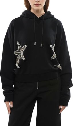 Dsquared2 Black Embellished Hood Sweatshirt