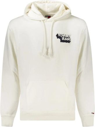 Tommy Hilfiger Witte Katoenen Heren Sweater Hoodie - Heren - Hoodies - Wit - M - Katoen - Hoodies & sweatvesten