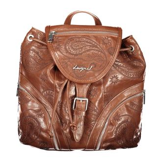 Desigual Mochila Tula Mini Straight Siroco - Bags - Mujer - Marr&oacute;n - ONE SIZE